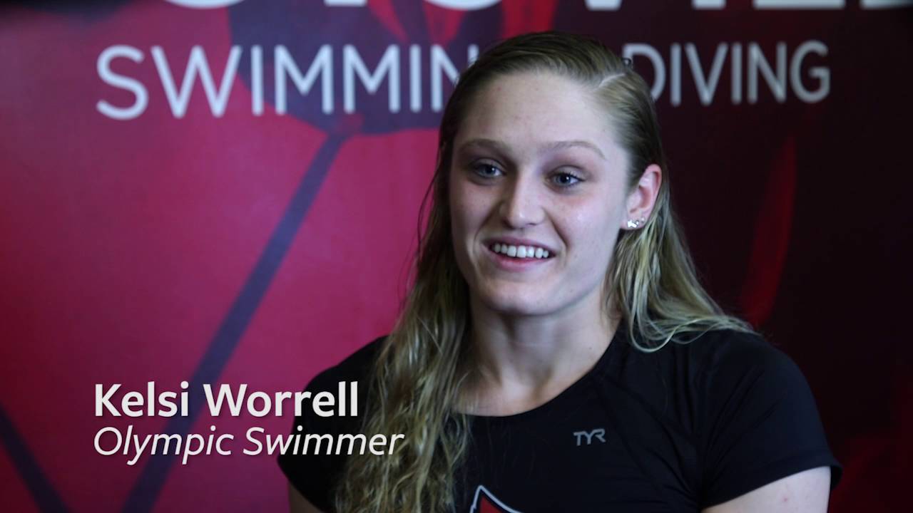 USA Olympic swimmer, Kelsi Worrell