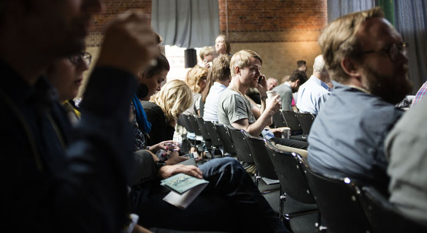 Conference crowd